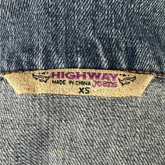Distressed XS Highway Premium Jean Jacket - Picture 6 of 9